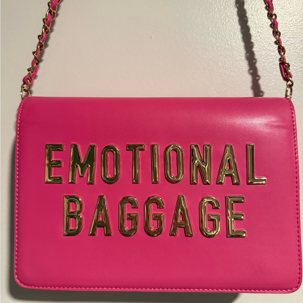 NWOT EMOTIONAL BAGGAGE Pink Chain Crossbody Bag 💝